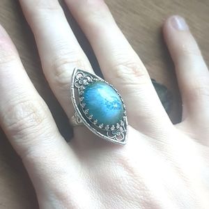 Blue stone ring